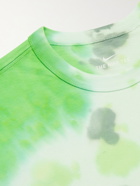 NIKE - NSW Logo-Print Tie-Dyed Cotton-Jersey T-Shirt - Green