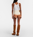 Alanui Shades Of Eden denim shorts