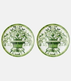 Dolce&Gabbana Casa Verde Maiolica set of 2 dinner plates
