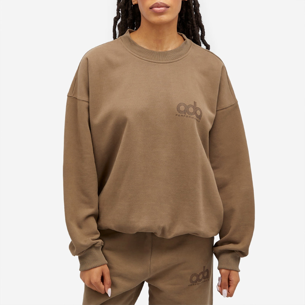 Adanola Women's Performance Oversized Sweatshirt in Brown