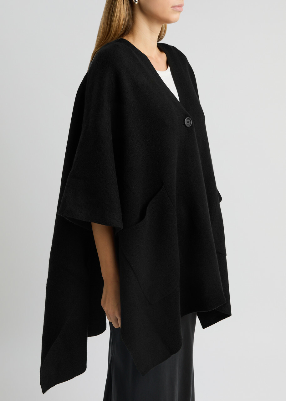 Vince Wool-blend Cape - Black - One Size