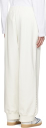 MM6 Maison Margiela Off-White Studded Lounge Pants