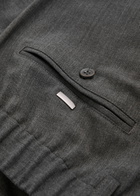Herno Woven Cargo Trousers Grey