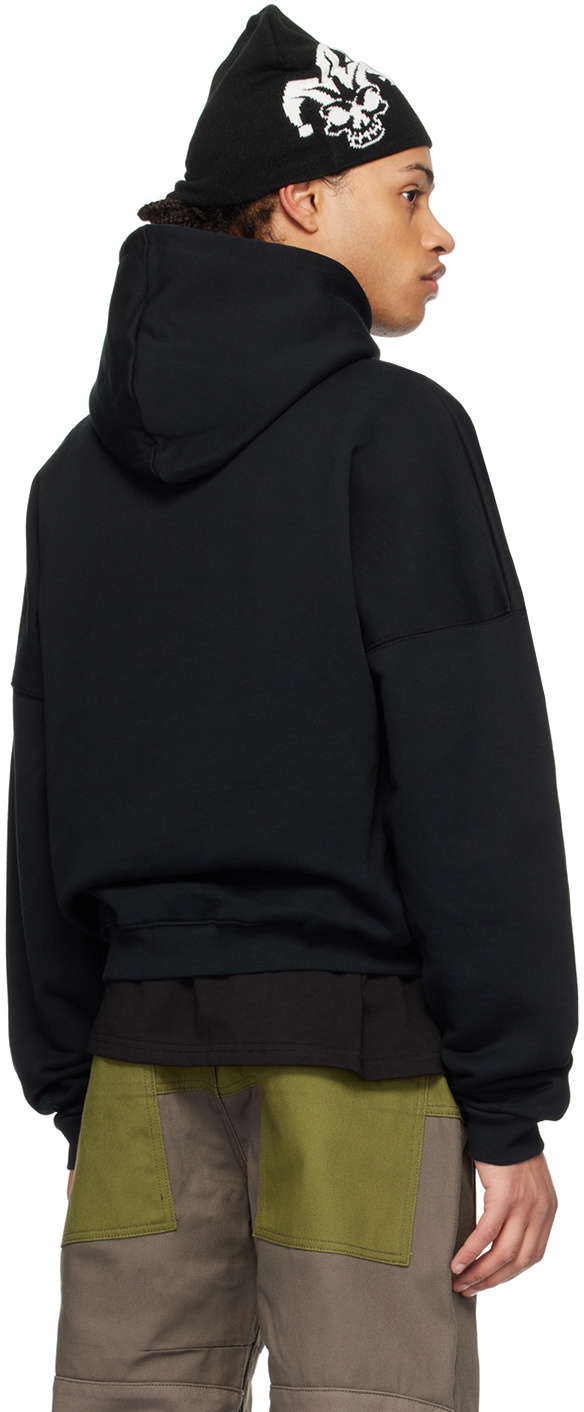 Raga Malak Black Printed Hoodie