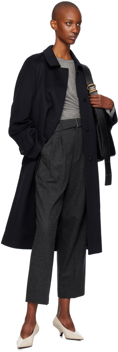 LE17SEPTEMBRE Gray Belted Trousers