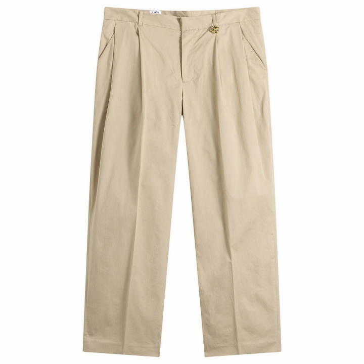 Photo: Casablanca Men's Pleated Straight Leg Trouser in Beige