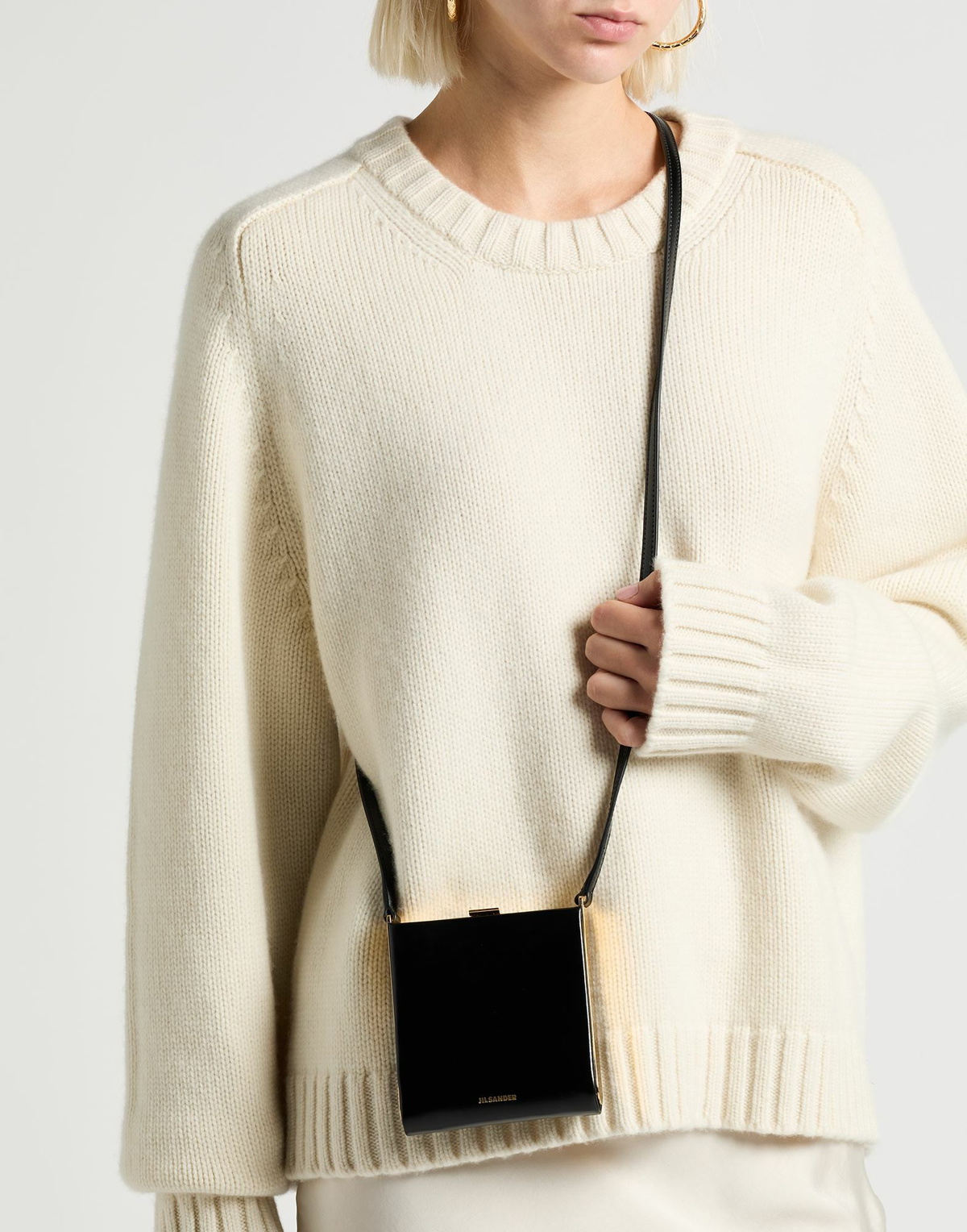 Jil Sander Womens Cross-body bag in Black