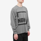 Neighborhood Men's Long Sleeve NH-8 T-Shirt in Grey