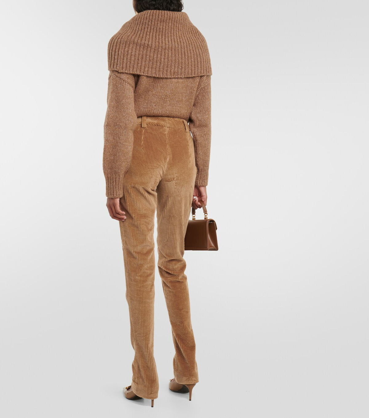 Dolce & Gabbana Brown Cotton Corduroy Tapered Pants