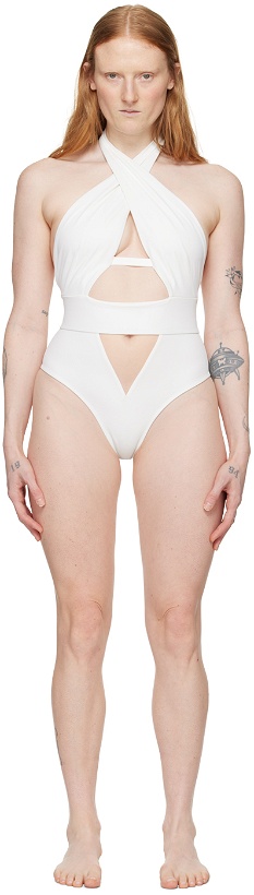 Photo: Agent Provocateur White Anja One-Piece Swimsuit