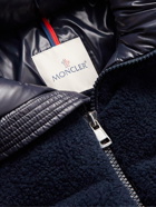 Moncler - Michon Quilted Sherpa and Nylon Down Jacket - Blue