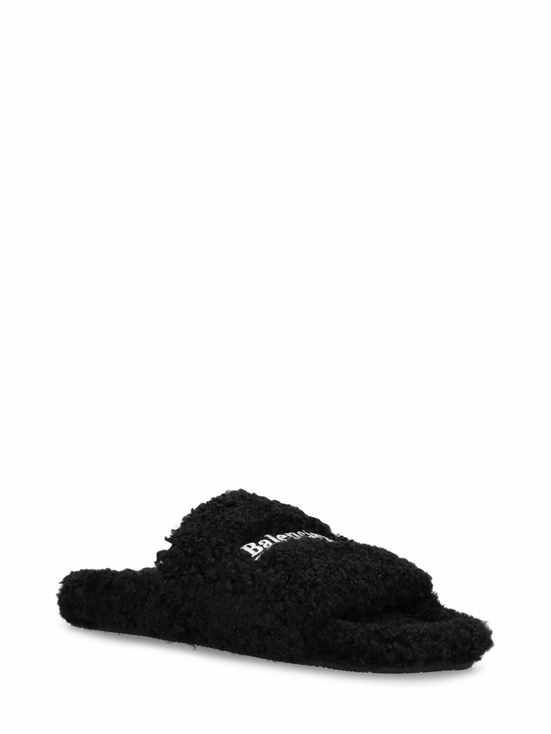 【Balenciaga】 Political Campaign Furryスライド Balenciaga - Political Campaign Furry slides Balenciaga