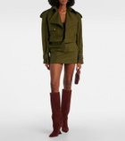 Wardrobe.NYC High-rise cotton miniskirt