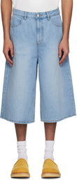 ADER error Blue Significant TRS Tag 01 Denim Shorts