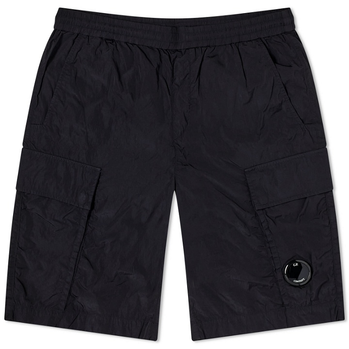 Photo: C.P. Company Men's Chrome-R Cargo Shorts in Total Eclipse