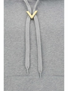Valentino Logo Plaque Drawstring Hoodie