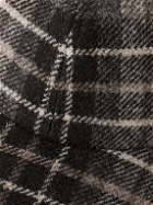 De Bonne Facture - CP06 Checked Wool-Tweed Baseball Cap - Brown