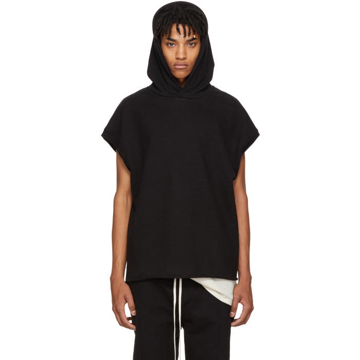 Photo: Fear of God Black Heavy Terry Muscle Hoodie 
