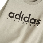 Adidas x FOG adidas x Fear Of God Athletics Cotton Fleece Crew Sweat in Medium Grey Heather