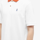 Air Jordan x Eastside Golf Polo Shirt in White/Burnt Sunrise/Midnight Navy