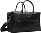 Polo Ralph Lauren Black Smooth Leather Duffle Bag