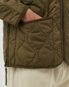 Taion Military Zip V Neck Jacket Green - Mens - Windbreaker