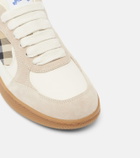 Burberry Terrace leather and suede sneakers