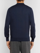 Brunello Cucinelli - Knitted Cotton Polo Shirt - Blue