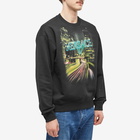 Versace Men's City Lights Crew Sweat in Black/Print