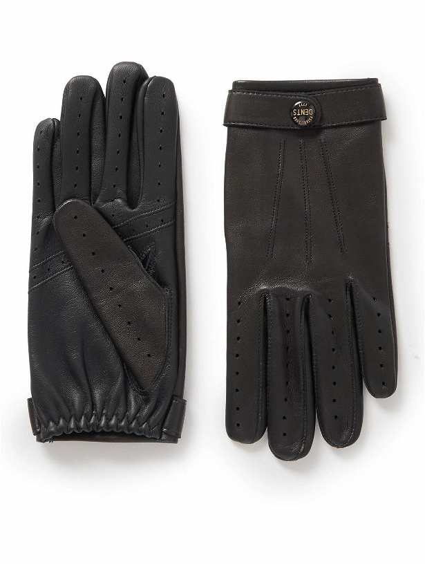 Photo: Dents - Rolleston Touchscreen Leather Gloves - Black
