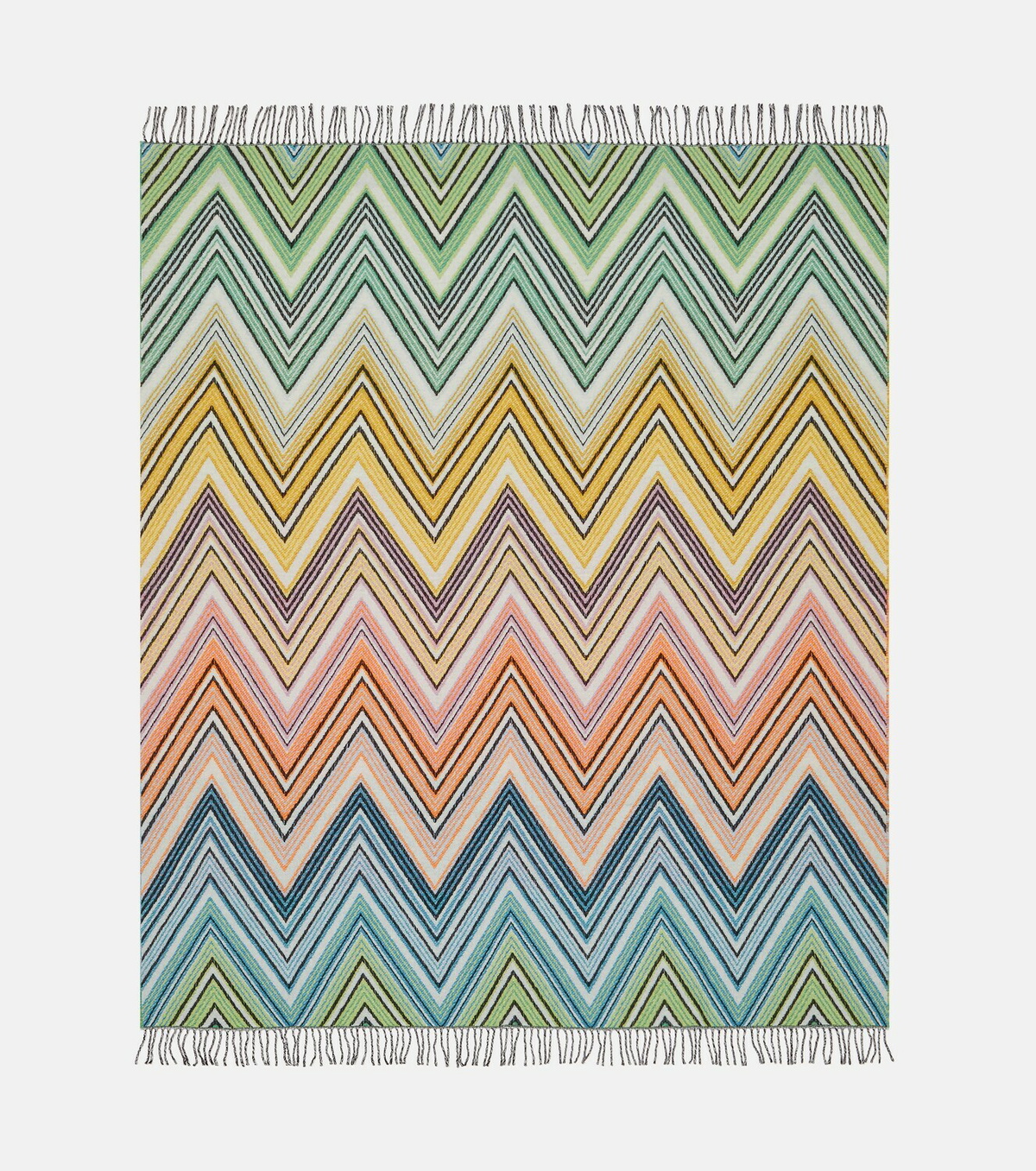 Missoni Plume Zig Zag wool-blend throw