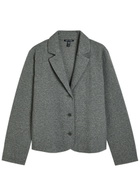 Eileen Fisher Notch Textured Cotton-blend Jacket Grey