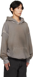 ALEXANDER DIGENOVA Gray Cutout Hoodie