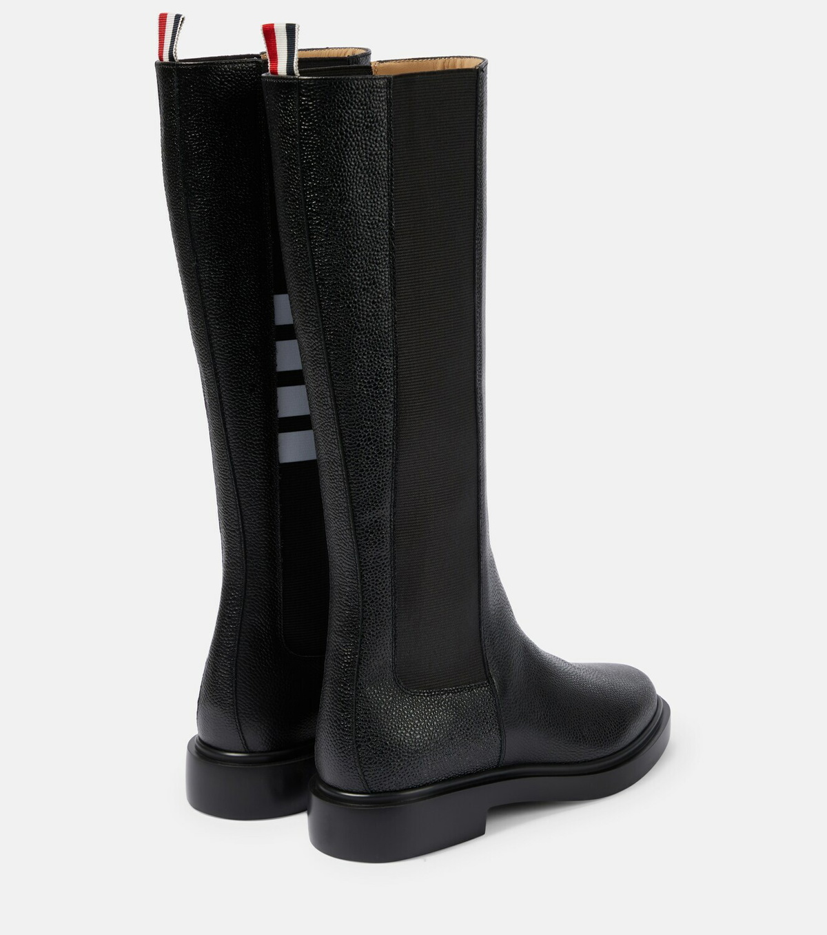 Thom Browne - Leather knee-high boots