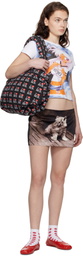 Ashley Williams Black Printed Miniskirt