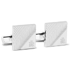 Dunhill - Engraved Rhodium-Plated Cufflinks - Silver