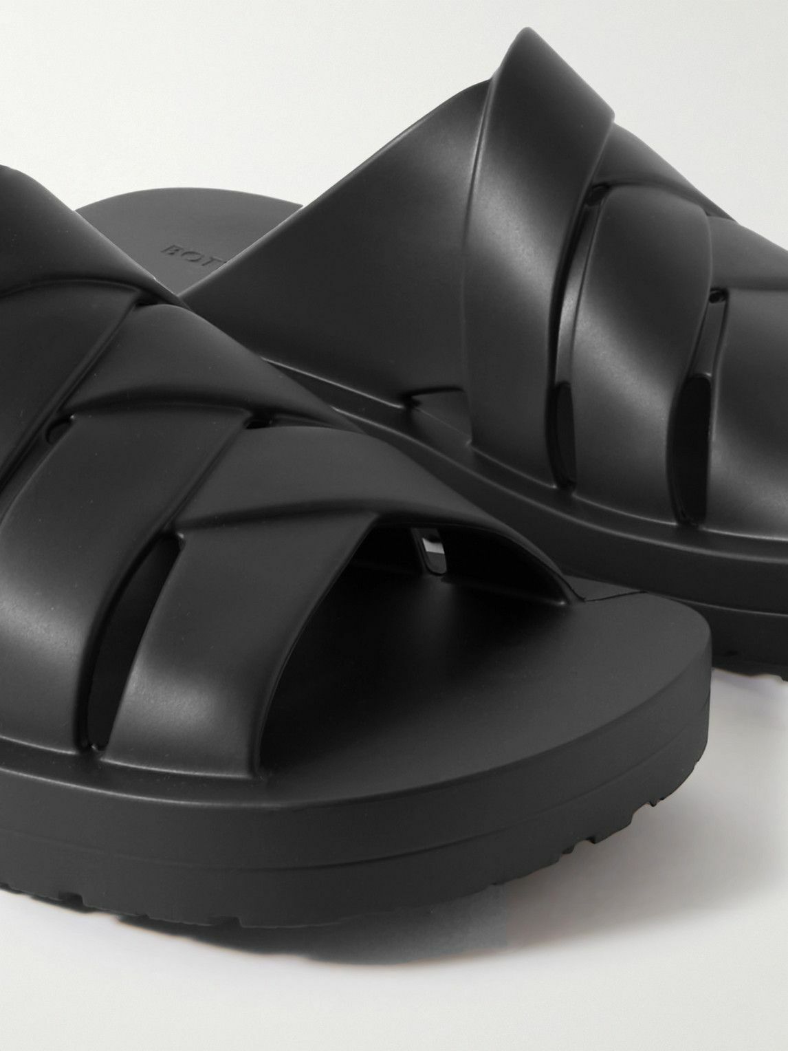 Bottega Veneta - Matt Rubber Sandals - Black Bottega Veneta