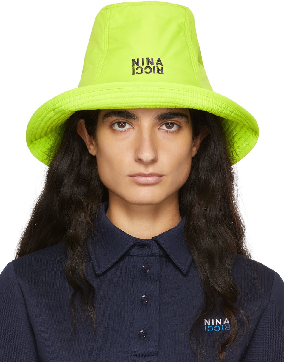 Photo: Nina Ricci SSENSE Exclusive Green Tall Bucket Hat