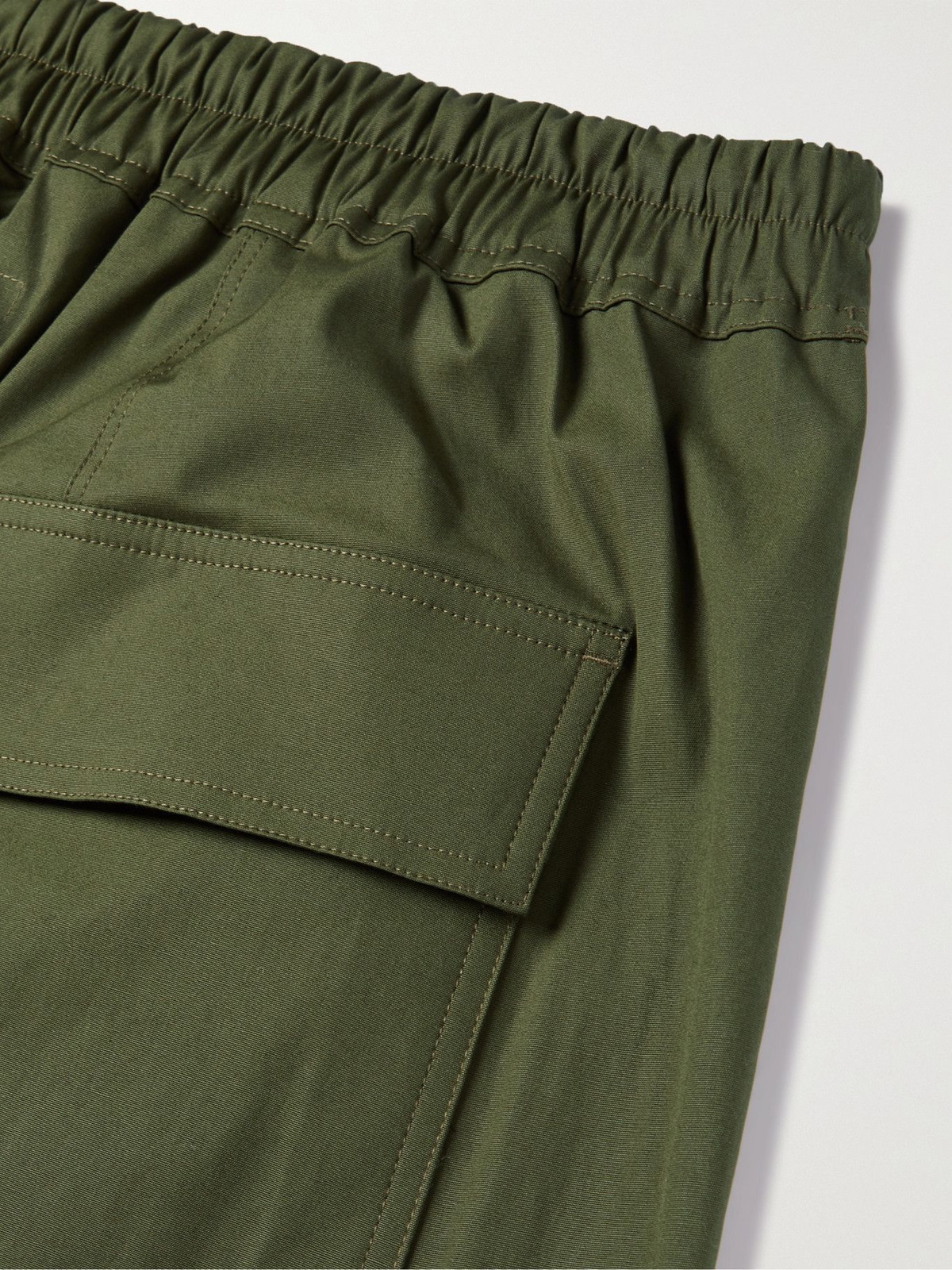 Rick Owens - Pod Cotton-Blend Canvas Drawstring Shorts - Green
