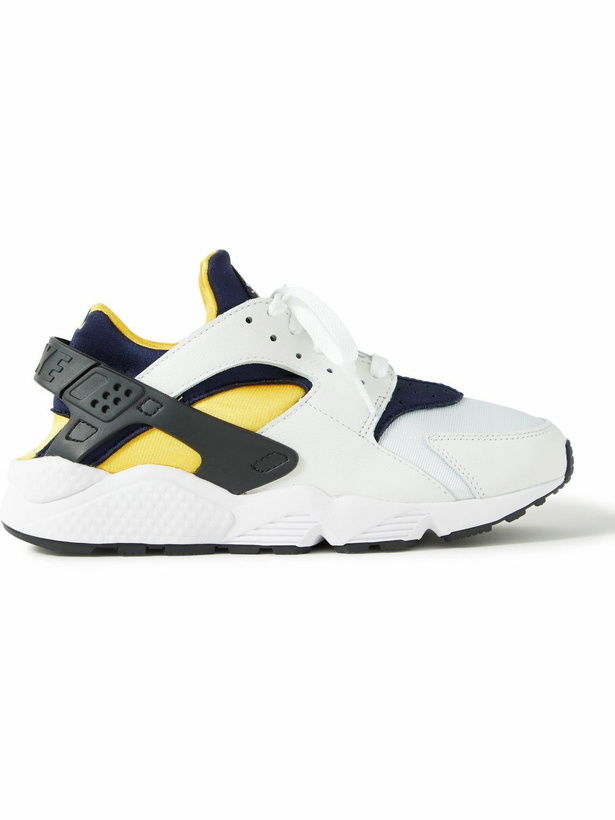 Photo: Nike - Air Huarache Leather and Rubber-Trimmed Neoprene Sneakers - White