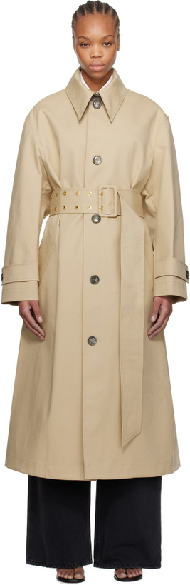 Photo: AMI Paris Beige Belted Coat