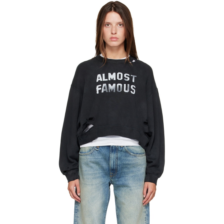Photo: R13 Black 'Almost Famous' Sweatshirt