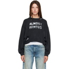 R13 Black 'Almost Famous' Sweatshirt