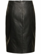 MSGM Faux Leather Midi Skirt