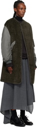 Junya Watanabe Khaki Long Bomber Jacket