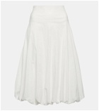 Jacques Wei Withe cotton-blend skirt