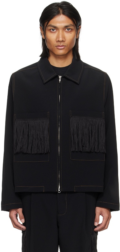 Photo: Song for the Mute Black Crop Patch Pocket Jacket