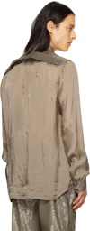 Rick Owens Gray Fogpocket Shirt