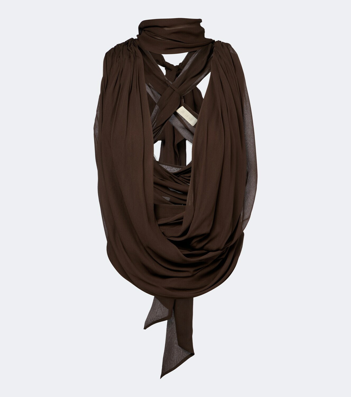 De La Vali Isolde draped goergette top