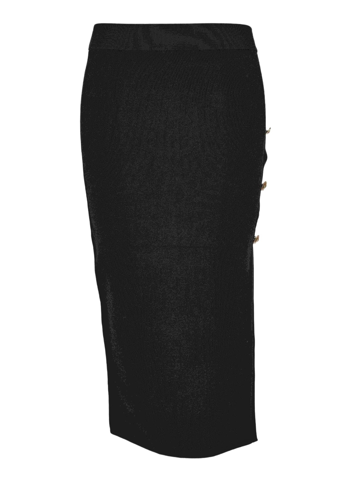 【関税＆送料込み】Versace Black Midi Skirt With Side Slit Versace crocodile-embossed Midi Skirt | Black | FARFETCH